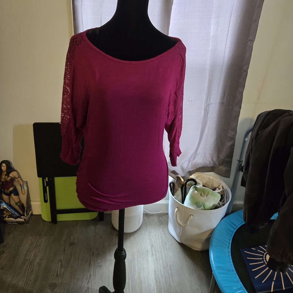 Bwear Women's Blouse - Deep Magenta